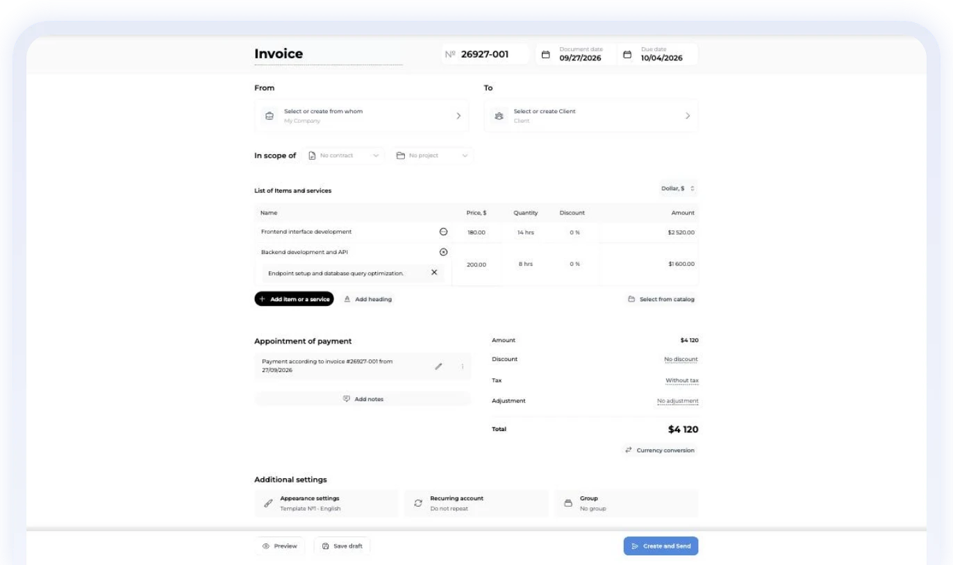 invoice