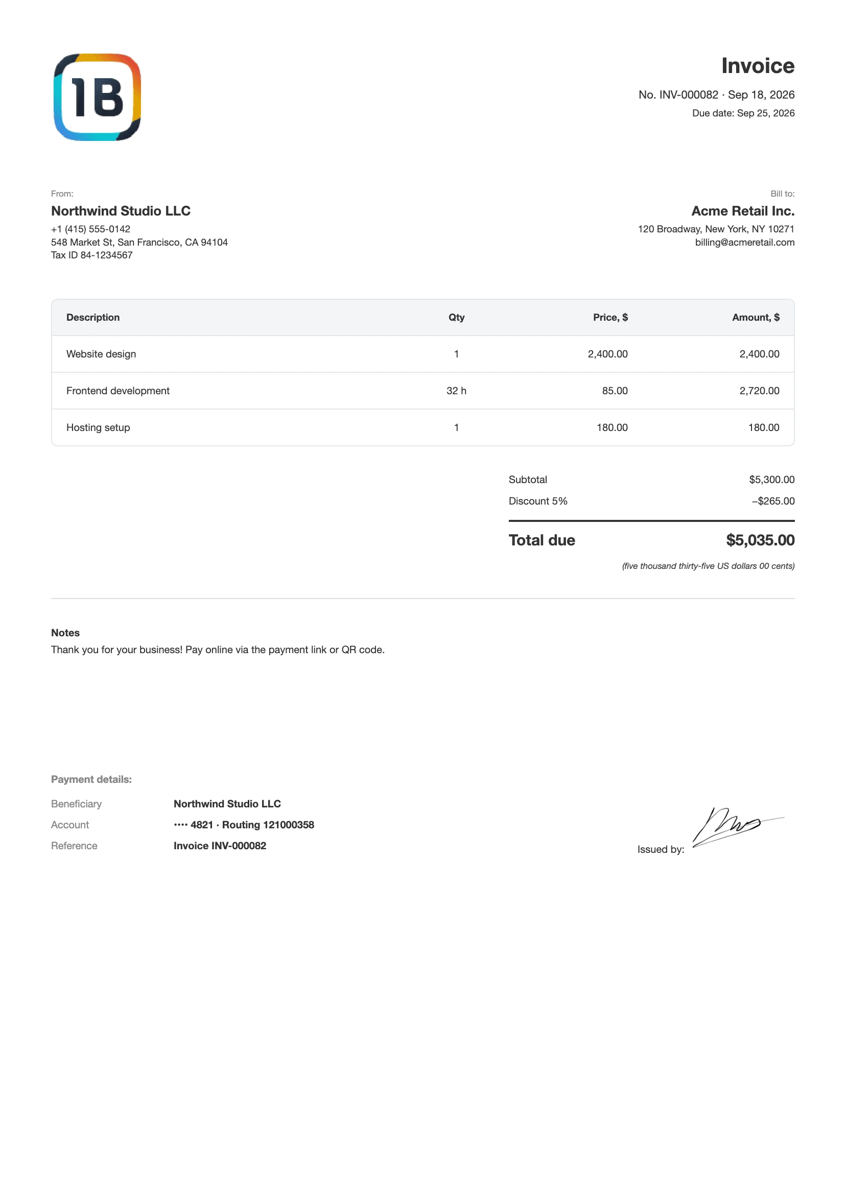 Invoice